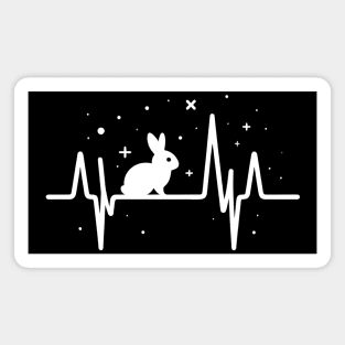 Starry Rabbit Heartbeat Magnet